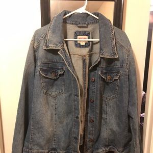 Plus size jean jacket